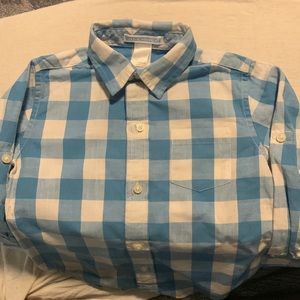 Janie and Jack Long Sleeve Button Down